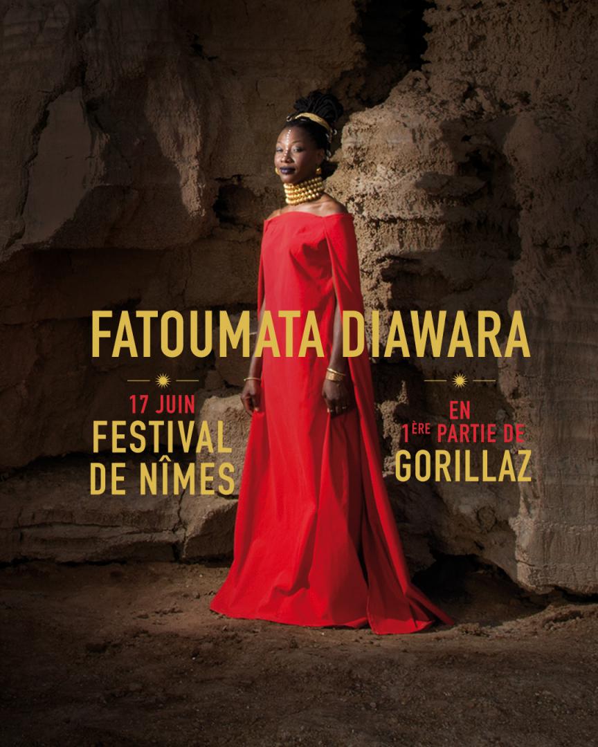Fatoumata Diawara Open Act at Nîmes Festival