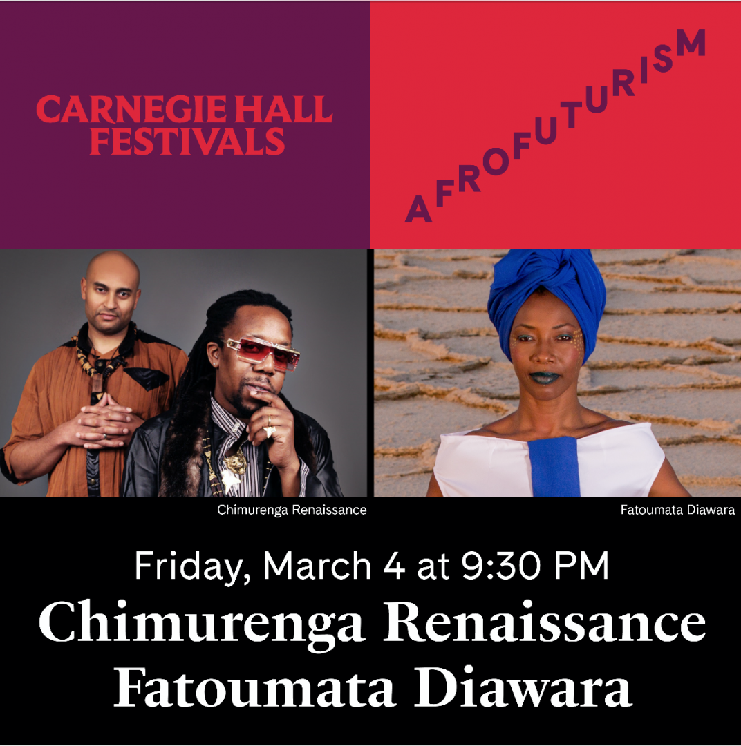 Fatoumata Diawara will be at the Afrofuturism Festival I Carnegie Hall